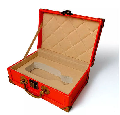 MDF PU Leather Box يتدفقون عطر حقيبة هدية صندوق يدوي