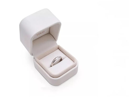 ODM Ring Gift Boxes Logo المطبوع جلدي صناديق المجوهرات المغناطيسية ISO9001