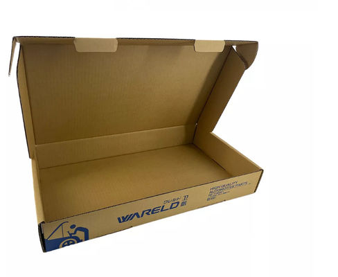 CMYK Auto Parts Package Paper Box قابلة للطي المموج ديبوسing