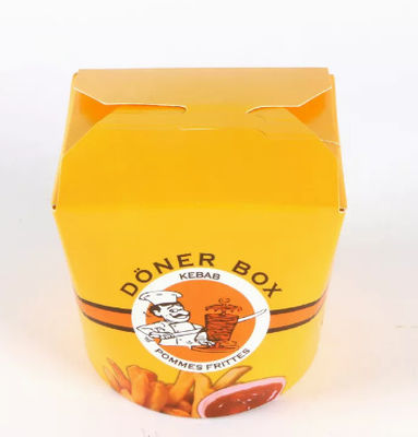Noodle Kebab مخصص تغليف أغذية صندوق CMYK Takeout Food Boxes المتاح